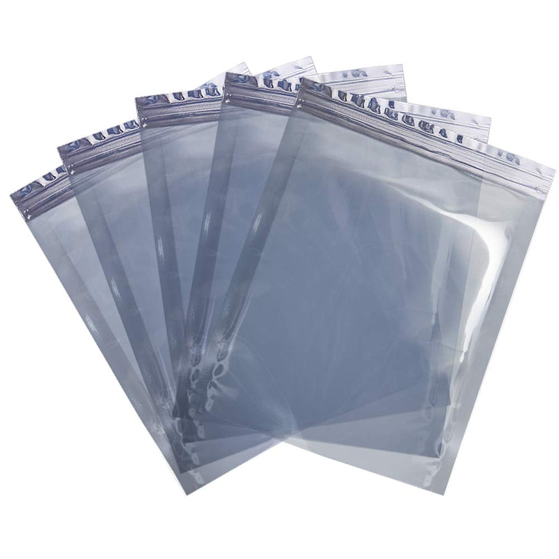 [Australia - AusPower] - HRX Package 100pcs Premium Anti-Static Resealable Bags, 5.9 X 7.9 inches Plastic Static Free Bag for Motherboard SSD HDD Computer Electronic Components 5.9”X7.9” silver-gray 