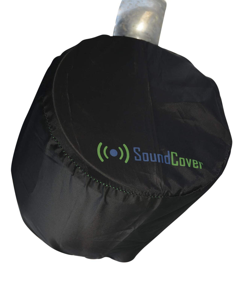 [Australia - AusPower] - Extra Large Black Marine Wakeboard Tower Pod Speaker Storage Covers for Large Round Boat Speakers - Cover Size Dimensions: Height 14" x Width 14" x Depth 12.8” - Check Dimensions Before Ordering 