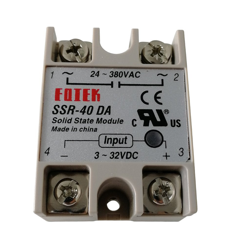 [Australia - AusPower] - SSR-40DA 40A Solid State Relay Input 3-32V DC Output 24-380V AC (SSR-40 DA) SSR-40 DA 