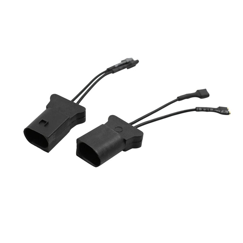 [Australia - AusPower] - uxcell 2pcs Black Car Horn Speaker Adapter Wiring Harness Pigtail Socket for Audi A6 A8 A4 A6L for Volkswagen for Porsche Cayenne 