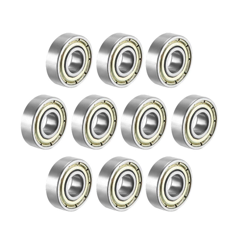 [Australia - AusPower] - uxcell 695ZZ Deep Groove Ball Bearing Double Shield 695-2Z 1080095, 5mm x 13mm x 4mm Carbon Steel Bearings (Pack of 10) 5mmx13mmx4mm 