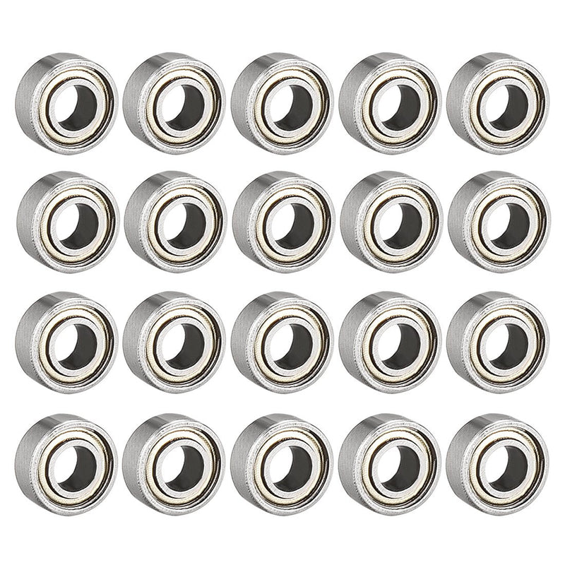 [Australia - AusPower] - uxcell 683ZZ Ball Bearing 3mm x 7mm x 3mm Double Shielded Deep Groove Bearings, Carbon Steel 20pcs 