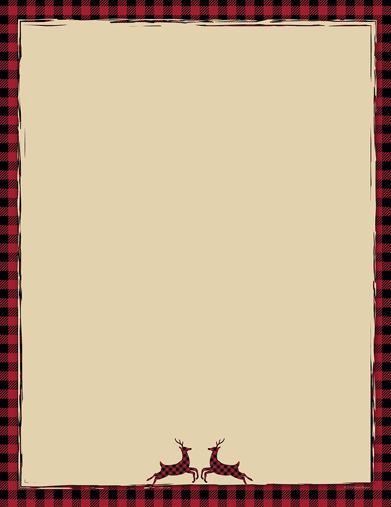 [Australia - AusPower] - Great Papers! Buffalo Red Reindeer Holiday Letterhead, 8.5" x 11", 80 sheets (2018010) 