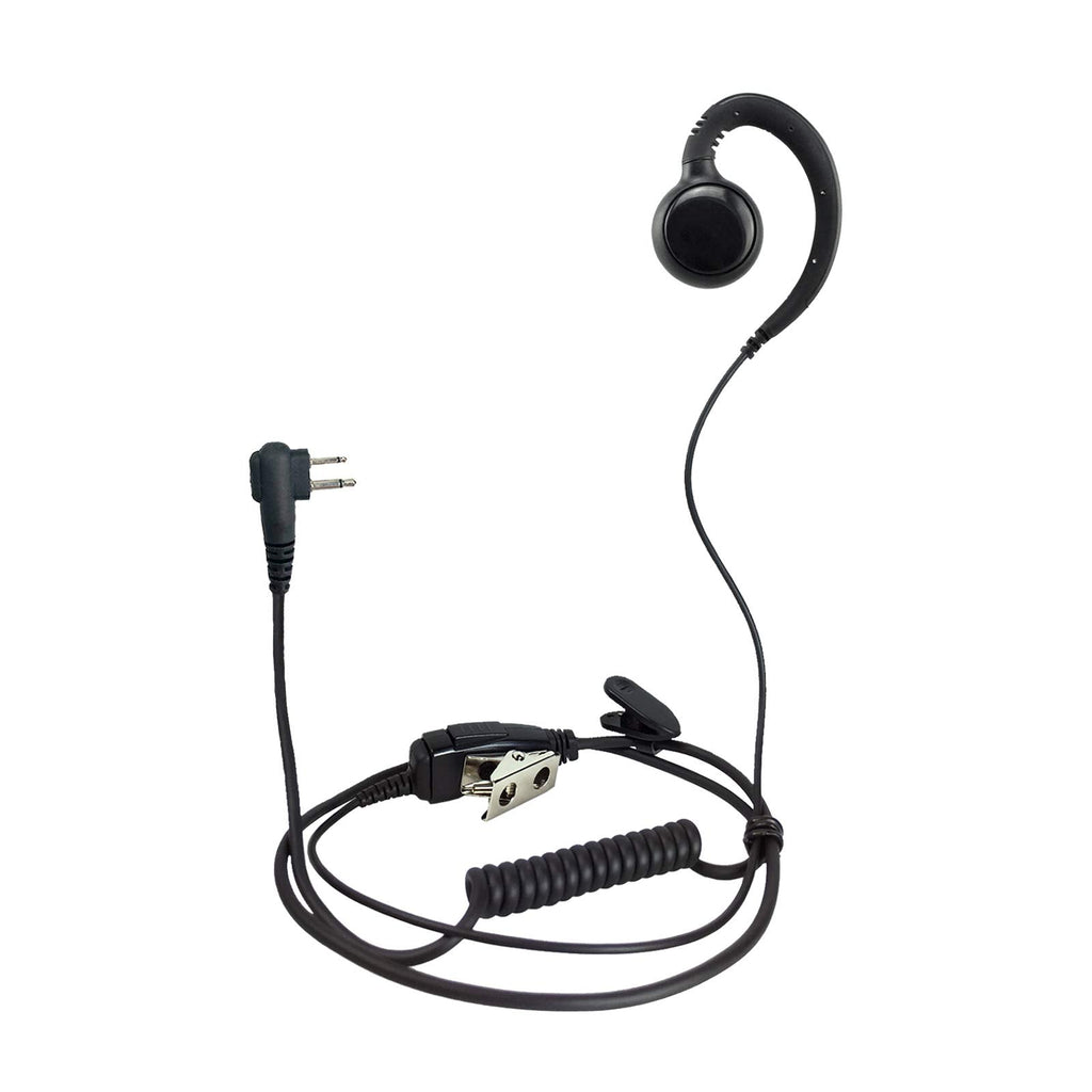 [Australia - AusPower] - ProMaxPower Two Way Radio 1-Wire C-Shape Swivel Headset Earpiece PTT for Motorola CP88, CP100, CP200D, CLS1110, CLS1410, Mag One BPR40 
