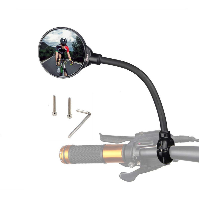 [Australia - AusPower] - Bike Mirror Rotatable And Adjustable Wide Angle Rear View Shockproof Convex Mirror Universal For Bike Bicycle 