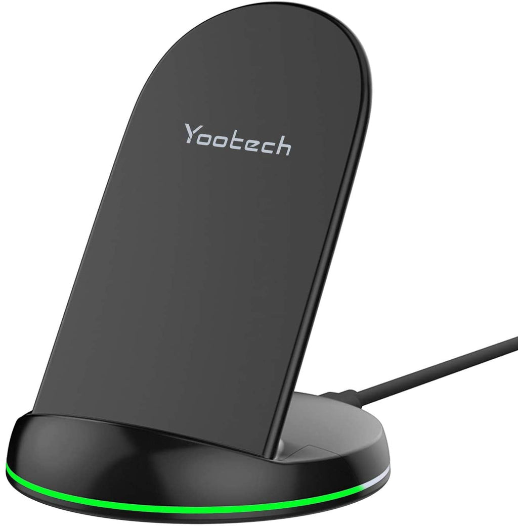 [Australia - AusPower] - Yootech Wireless Charger Qi-Certified 10W Max Wireless Charging Stand, Compatible with iPhone 13/13 Pro/13 Mini/13 Pro Max/12/SE 2020/11, Galaxy S22/S22 Ultra/S21/S20/Note 10 Plus/S10(No AC Adapter) 