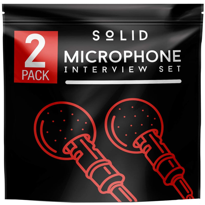 [Australia - AusPower] - Clip On Lavalier Lapel Microphone 2 Pack Set - iPhone & Android Compatible 