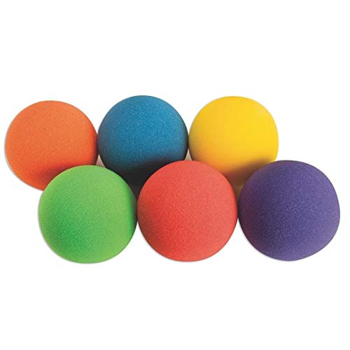 [Australia - AusPower] - S&S Worldwide Spectrum Light Foam Ball Set, 4" Diameter, Pack of 6 Assorted 