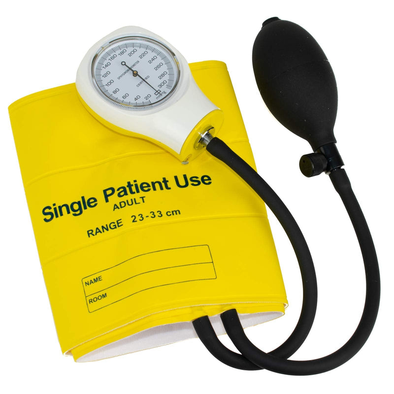 [Australia - AusPower] - Mabis Single-Patient Sphygmomanometer, Adult, Yellow 