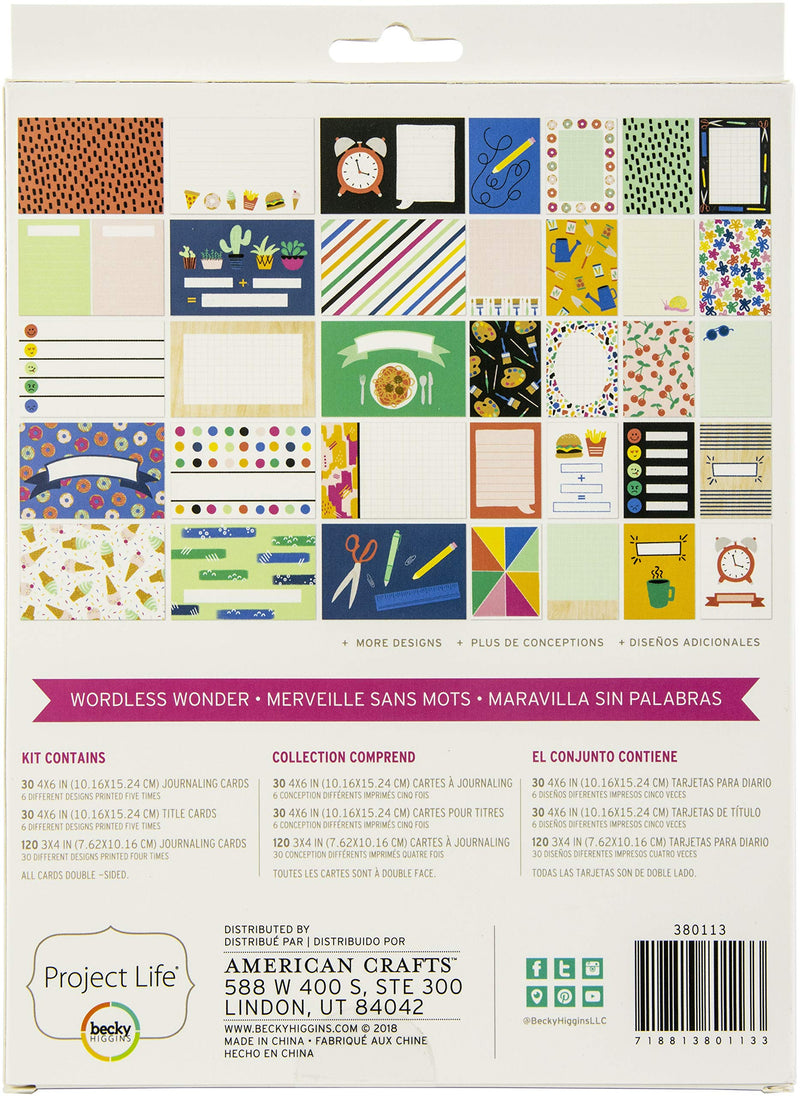 [Australia - AusPower] - Project Life 380113 Value Kits-Wordless Wonder (180 Pieces) 