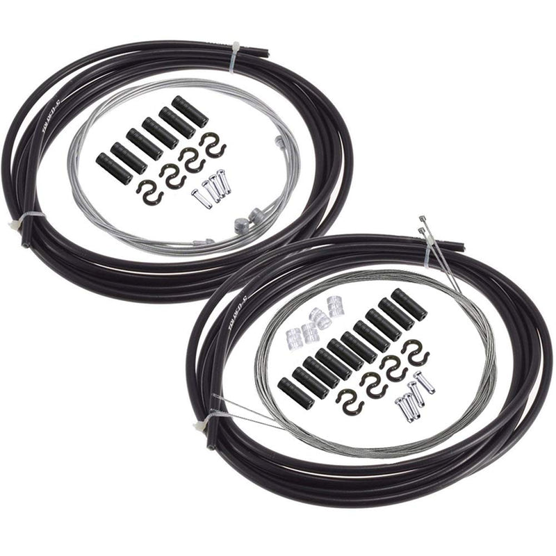[Australia - AusPower] - YAKAMOZ 2-in-1 Universal Bike Bicycle Shift Derailleur Cable & Brake Cable Housing Replacement Kit for Moutain Road Bike Cycling Repairing 