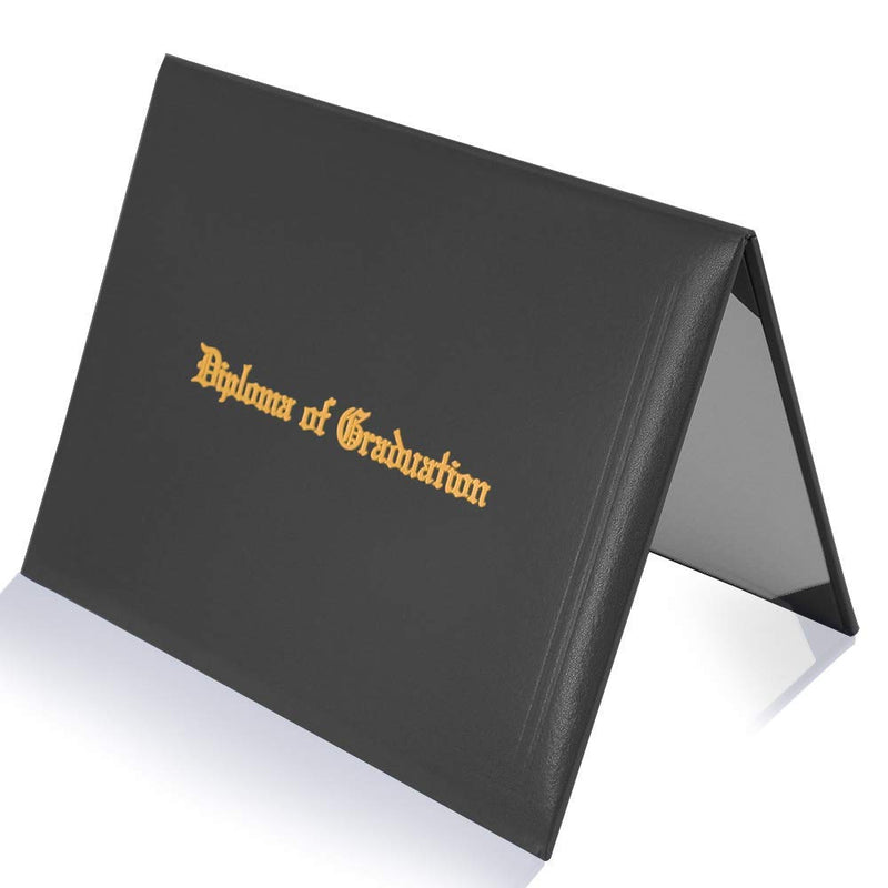 [Australia - AusPower] - GraduatePro Imprinted Diploma Cover 8.5 x 11, Leatherette Padded Certificate Covers, Graduation Document Holder Letter Size, Black 