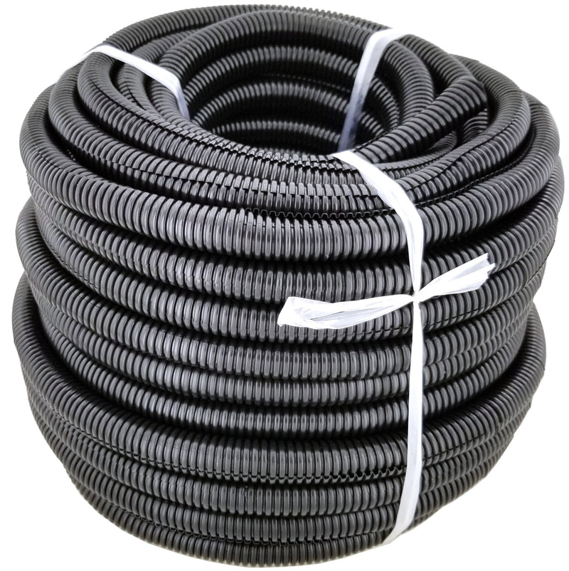 [Australia - AusPower] - GS Power 1/2" | 50ft Split Loom Tube Polyethylene PE High Temperature Automotive, Marine, Industrial Electrical Wire & Cable Conduit (Available in: 1/4, 3/8, 1/2 & 3/4 inch) 1/2" x 50ft Black 