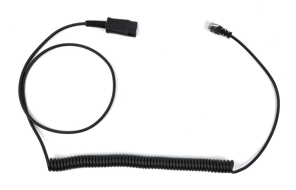 [Australia - AusPower] - Quick Disconnect QD to RJ Telephone Headset Adapter Cable Compatible for Plantronics Headset 