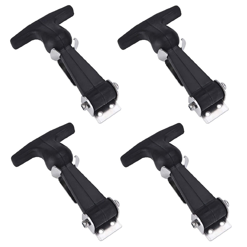 [Australia - AusPower] - Creatyi 4 Packs Rubber Flexible Hasp T-Handle Draw Latches (Style 1.) Style 1.. 