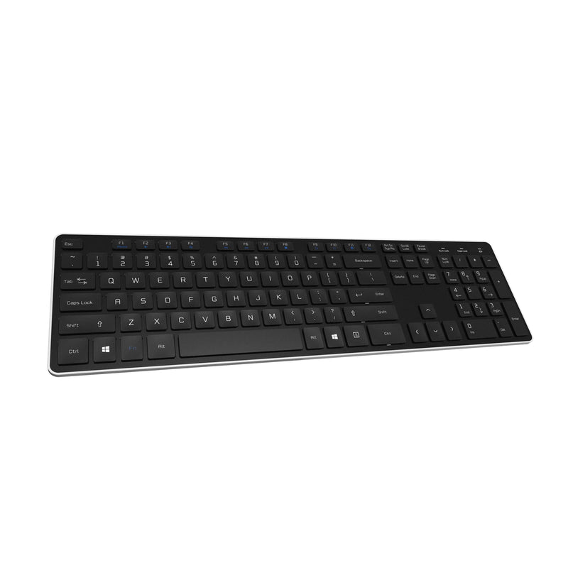 [Australia - AusPower] - BFRIENDit Wireless Keyboard Ultra - Quiet Chocolate Keys 2.4GHz Connection Slim Wireless Computer Keyboard for Windows 10/8/7/Vista, Microsoft & PC, Smart TV, RF1430K - Black 