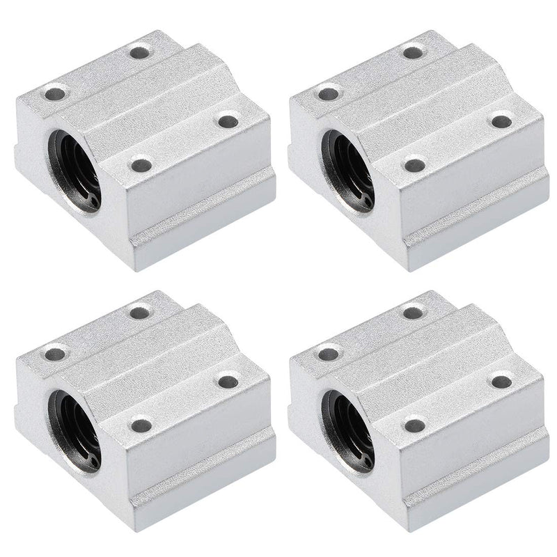 [Australia - AusPower] - uxcell SCS8UU Linear Ball Bearing Slide Block Units, 8mm Bore Dia (Pack of 4) 