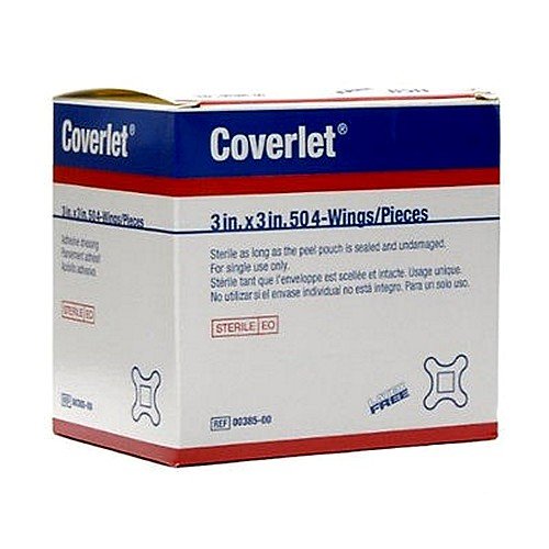 [Australia - AusPower] - BSN Medical 00385 Coverlet Extremely Absorbent Bandage, 4-Wing, 3" Width, 3" Length, Pack of 50 