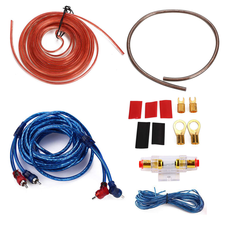 [Australia - AusPower] - 10 Gauge Amp 1500W Auto Car Audio System Speaker Kit Complete Subwoofer Amplifier Install Wiring Cable 10 Gauge 