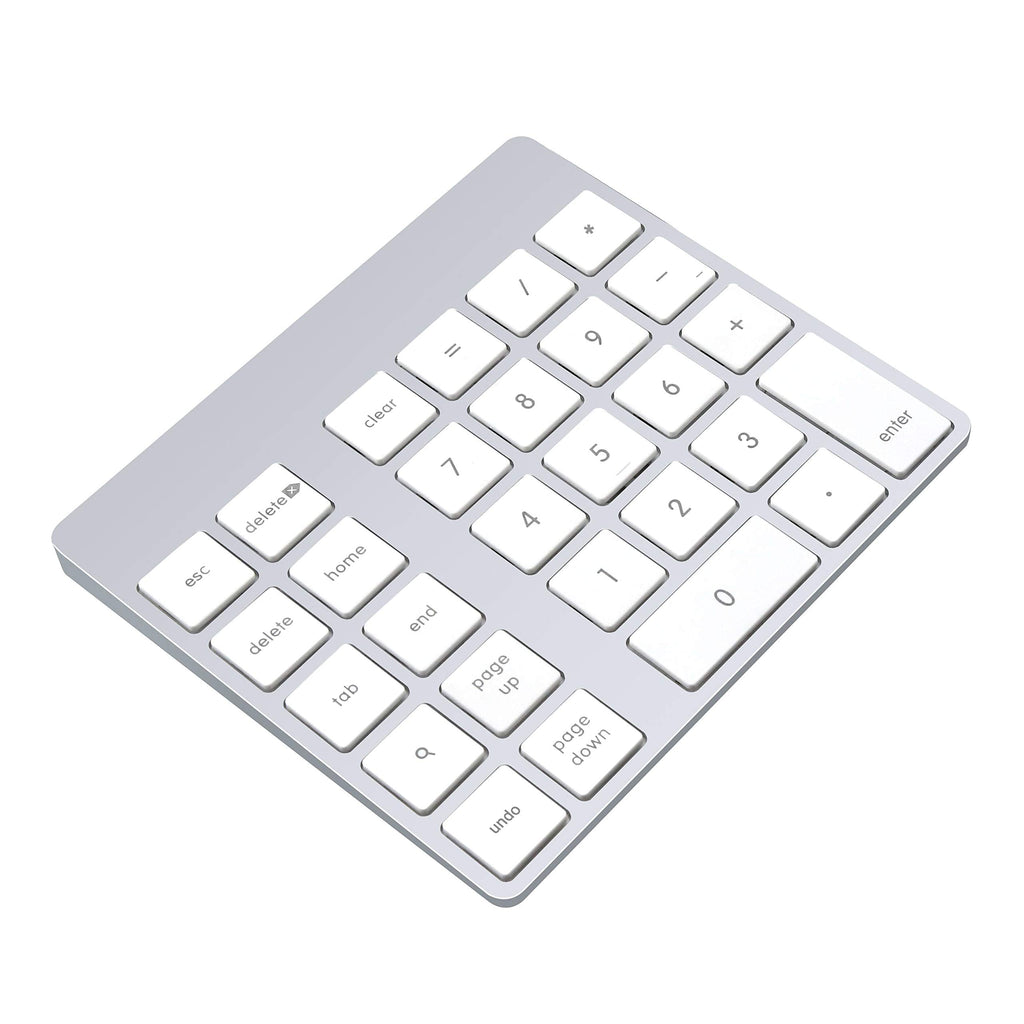 [Australia - AusPower] - Rytaki 28-Key Rechargeable Aluminum Bluetooth Wireless Keypad Number Pad Keyboard for iMac, MacBook Air, MacBook Pro, MacBook, and Mac Mini 
