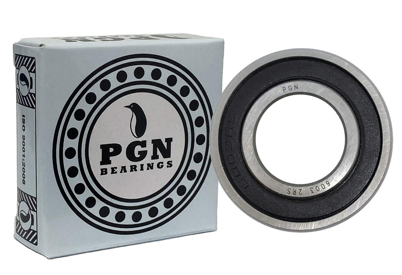 [Australia - AusPower] - (4 Pack) PGN 6003-2RS Sealed Ball Bearing - C3-17x35x10 - Lubricated - Chrome Steel 