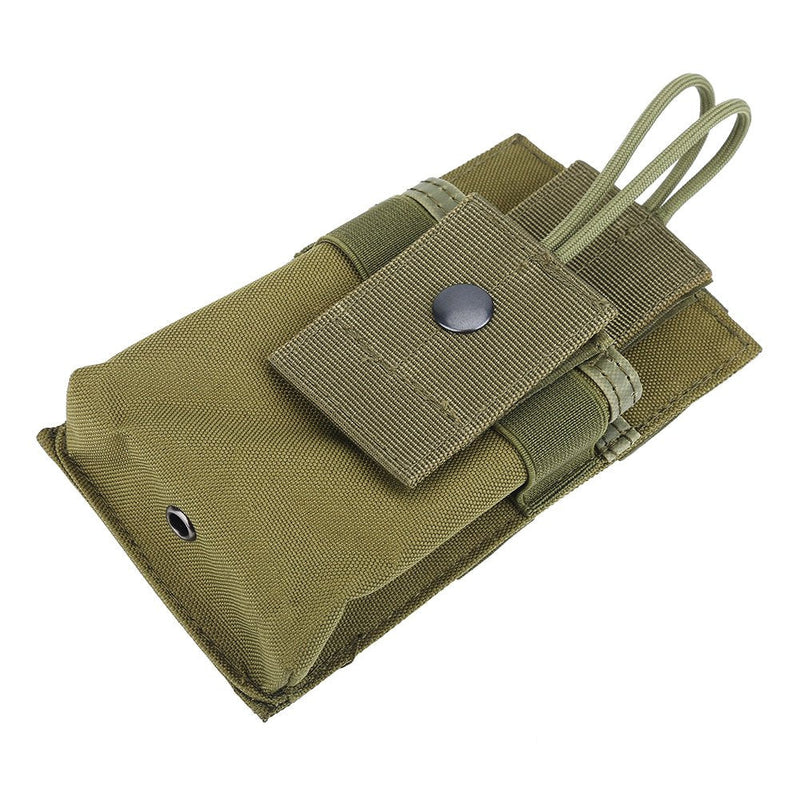 [Australia - AusPower] - Alomejor 1Pc Walkie Talkie Bag Pouch Portable Radio Holder Case Multi-Function Pouch Case Holder for GPS Phone Two Way Radio Walkie Talkie Army Green 