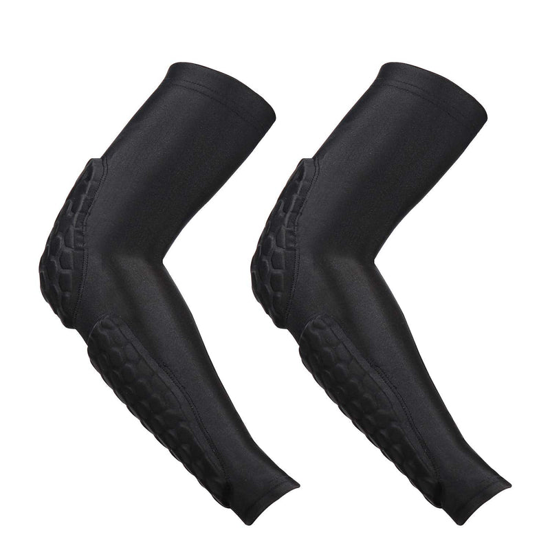 [Australia - AusPower] - GUOZI Arm Elbow Sleeves, [2 Pack] Honeycomb Crashproof Arm Elbow Pads, Basketball Shooting Sleeve for Sports Basketball etc. Medium 