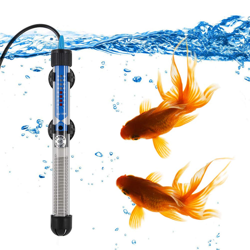 [Australia - AusPower] - Mylivell Aquarium Heater 50W 100W Submersible Auto Thermostat Fish Tank Water Heater 200W 300W and Adjustable Temperature with Suction Cups 100W for 25-45 Gallon Fish Tank 