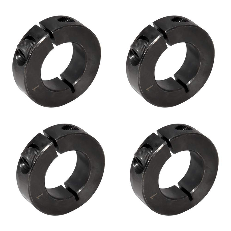 [Australia - AusPower] - AZSSMUK Shaft Collar 1" Bore Single Split Clamp-On Shaft Axle Collars with Set Screw 4-packed 1" 