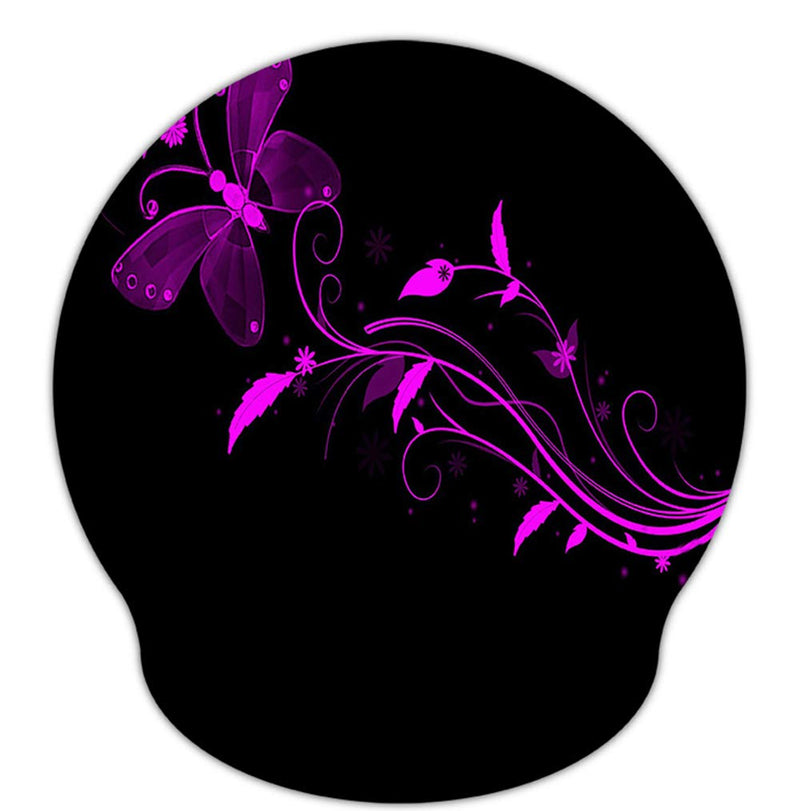 [Australia - AusPower] - Wrist Rest Support Mouse Pad - Ergonomic Mouse Pad,Memory Foam Mice Mat for Office Work Computer Gaming by RICHEN Nice Butterfly 