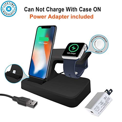 [Australia - AusPower] - LeafBoat Compatible Charger Stand & Wireless Charger Stand Series 3,2,1 ,【Power Adapter included】Charger Stand holder Compatible with iPhoneXS/X/8/8 Plus/7/7Plus/6/6Plus 