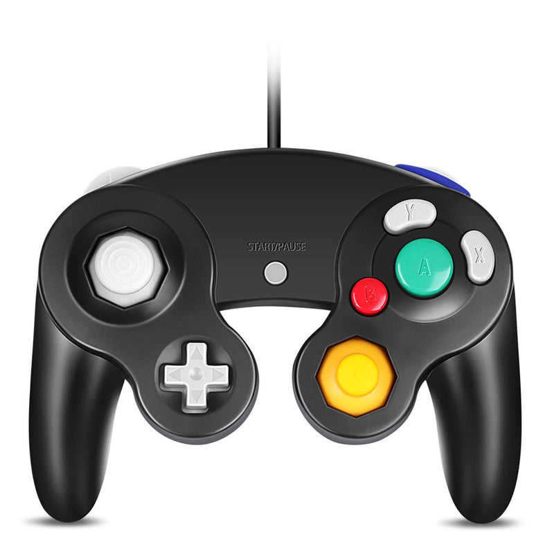 [Australia - AusPower] - VOYEE PC Controller, Replacement for Gamecube Controller, Compatible with Wired USB Gamecube Controller/PC Windows 7 8 10 (Black) 