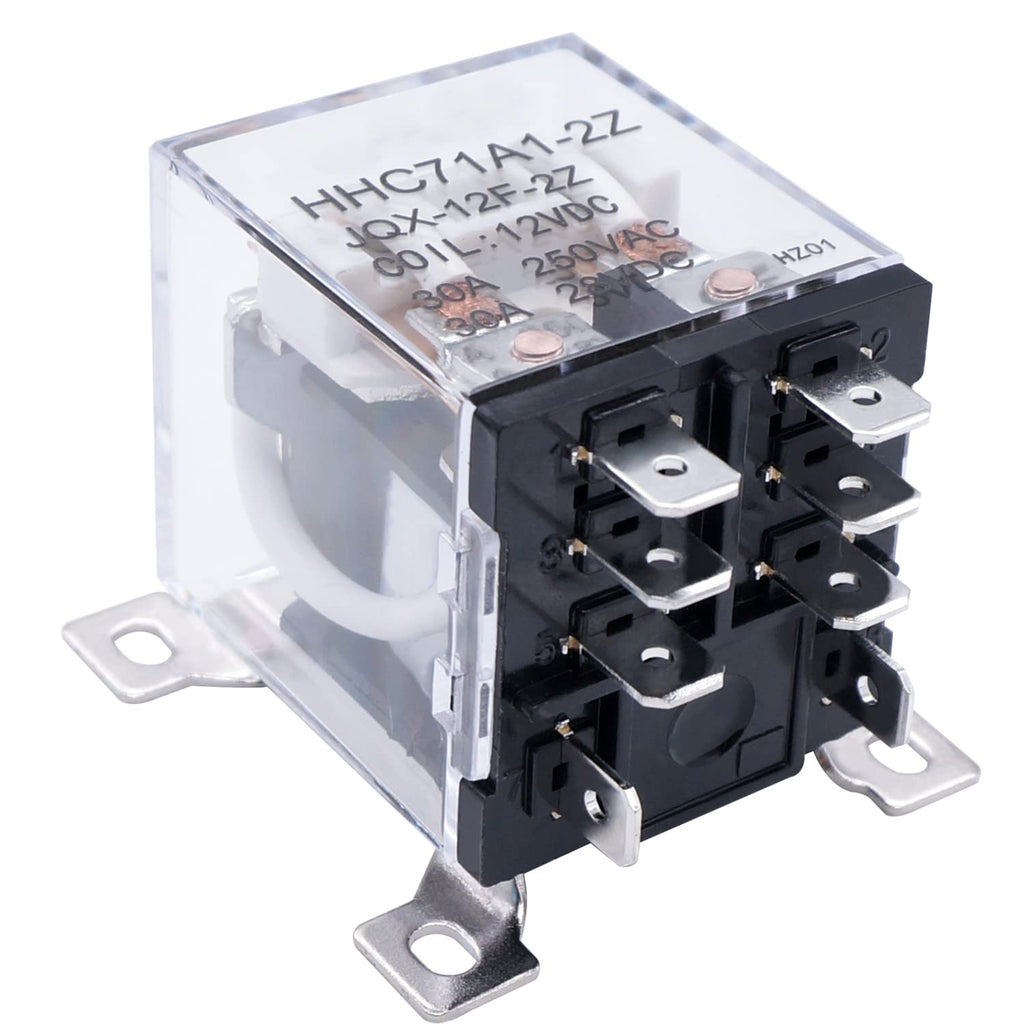 [Australia - AusPower] - TWTADE/JQX-12F-2Z AC 110V Coil Voltage 30A DPDT 2NO+2NC General Purpose High Power Relay 8 Pin (Quality assurance for 1 years) 