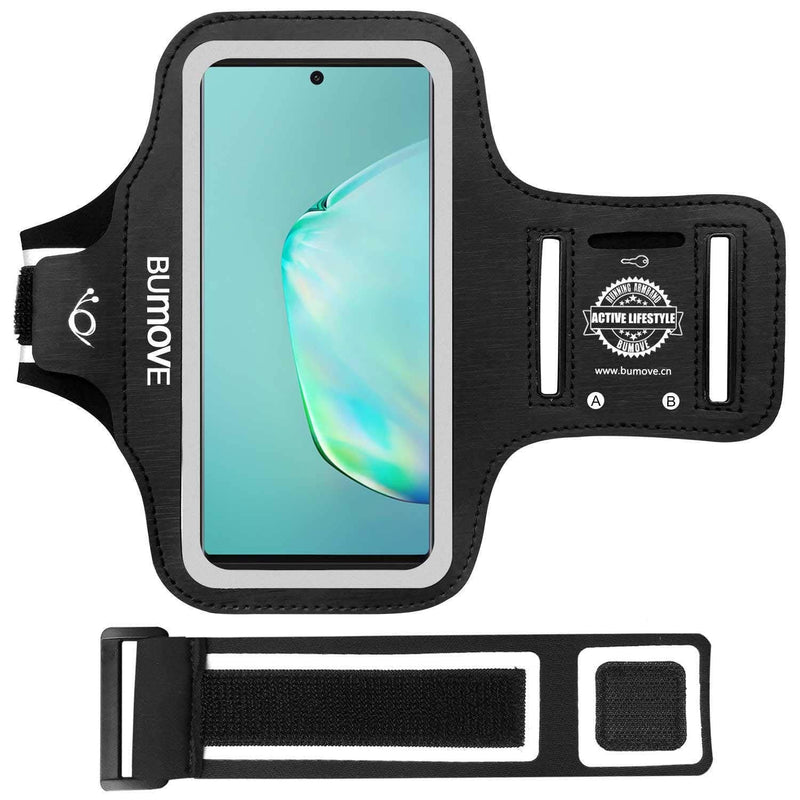 [Australia - AusPower] - Note 20 Ultra, 20, 10+, 9, 8 Armband, BUMOVE Gym Running Workouts Sports Cell Phone Arm Band Holder for Samsung Galaxy Note 20 Ultra/20/10 Plus/9/8 (Black) Galaxy Note 20 Ultra/20/10+/9/8 