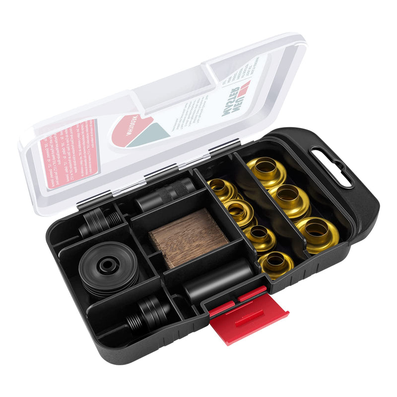 [Australia - AusPower] - Grommet Kit, NEU MASTER 3/8" and 1/2" Solid Brass Grommets with Eyelets Setting Tool and Storage Box, NH1003K 