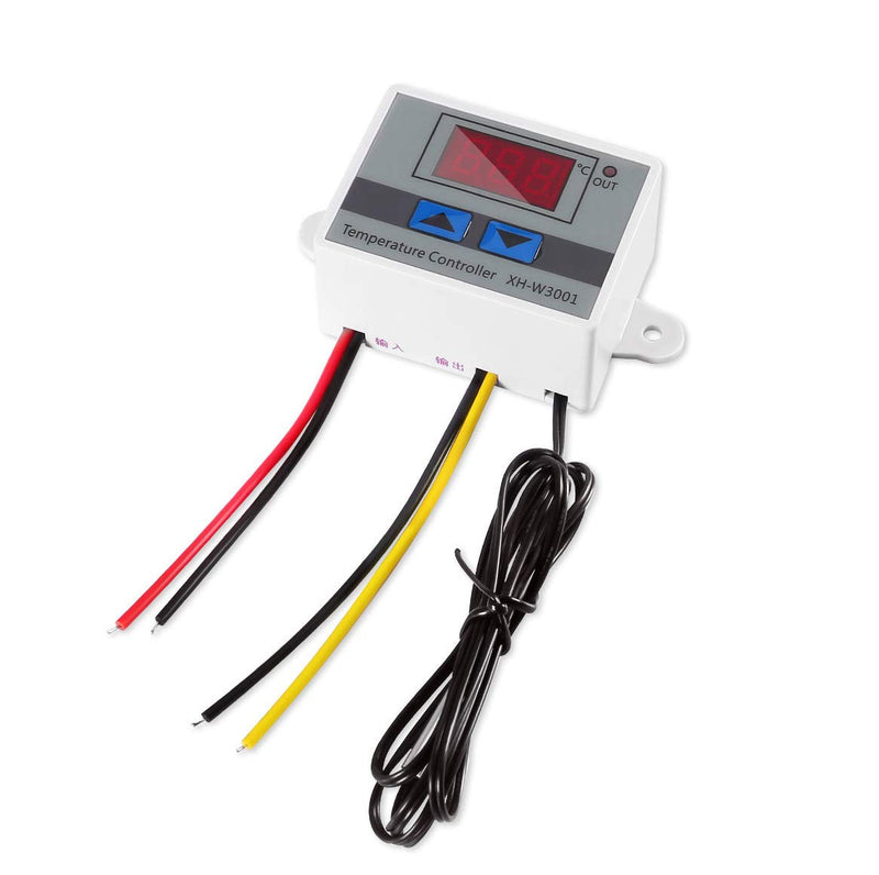 [Australia - AusPower] - Digital LED Temperature Controller Module, XH-W3001 Thermostat Switch with Waterproof Probe, Programmable Heating Cooling Thermostat (12V 10A 120W) 12 V 