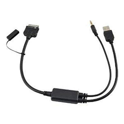 [Australia - AusPower] - Car AUX Charging Cable Compatible with Mini KIA Hyundai, USB 3.5mm Jack Audio Adapter for i4 Pod 
