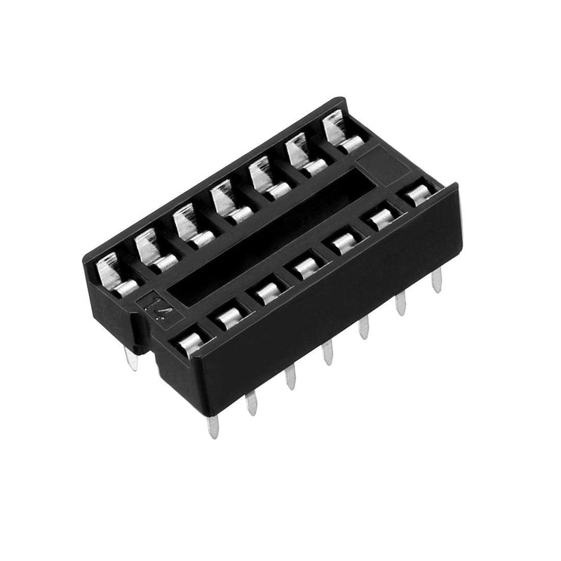 [Australia - AusPower] - uxcell 20pcs DIP IC Chip Socket Adaptor 2.54mm Pitch 7.6mm Row Pitch 2 Row 14 Flat Pins Soldering 