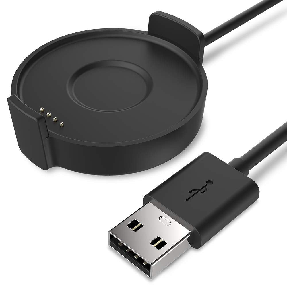 [Australia - AusPower] - TUSITA Charger Compatible with TicWatch Pro 2020, Pro 4G LTE Smartwatch - USB Charging Cable Clip Cradle 3.3ft 100cm - Bluetooth Smart Watch Accessories 