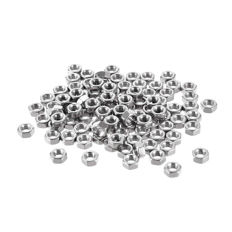[Australia - AusPower] - uxcell Hex Nuts, M5x0.8mm Metric Coarse Thread Hexagon Nut, Stainless Steel 304, Pack of 100 
