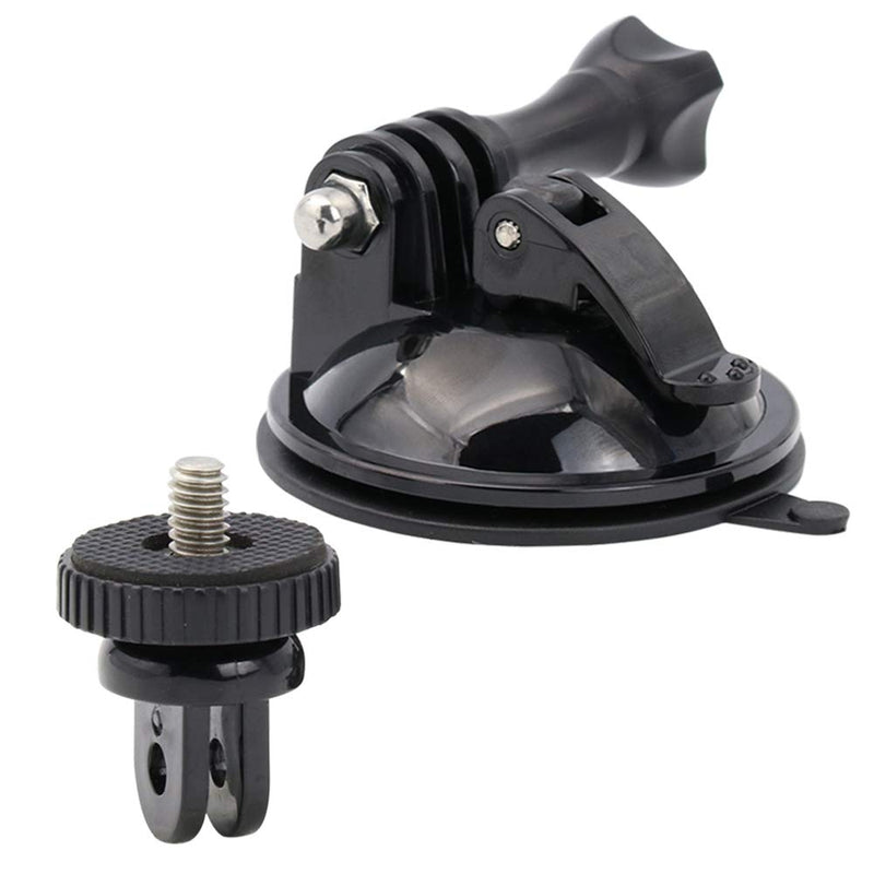 [Australia - AusPower] - EXSHOW Car Windshield Mount for GoPro, Outdoor Sports Camera Holder with 1/4 Camera Screw Connector Compatible with All Camera 