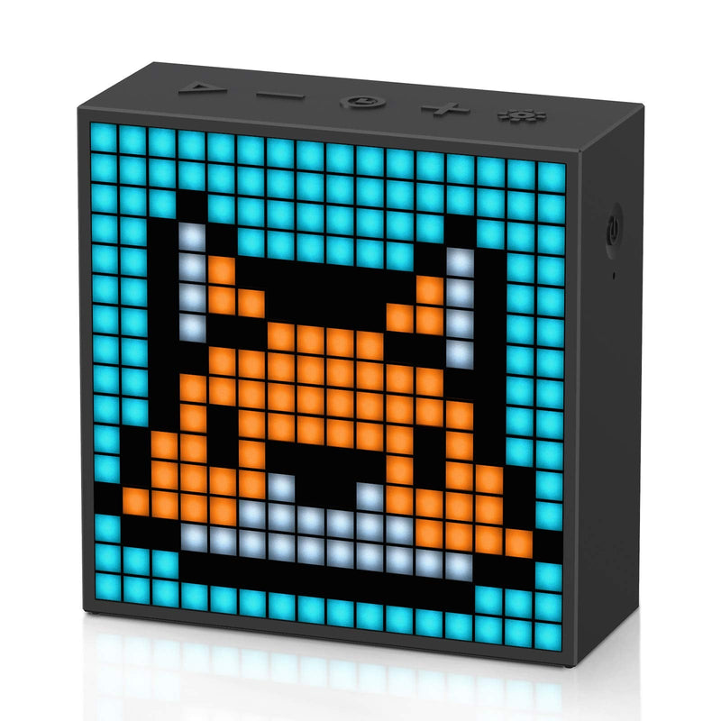 [Australia - AusPower] - Divoom TimeBox Evo -- Pixel Art Bluetooth Speaker with 16x16 LED Display APP Control - Cool Animation Frame & Gaming Room Setup & Bedside Alarm Clock- Black 