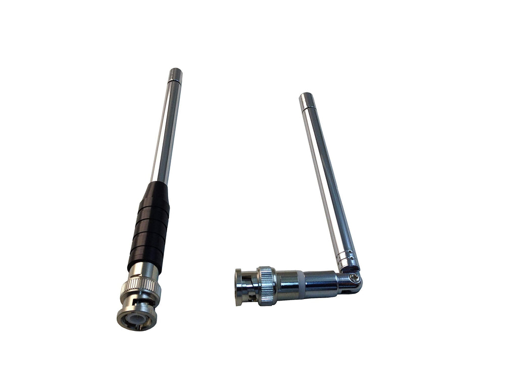 [Australia - AusPower] - Anteenna TW-777B (2 Packs) One is Straight Type and Another one is Swivel Type BNC Male Handheld Antenna Scanner Antenna (20-1300MHz) with BNC Male Connector for Scanner Radio and Frequency Counters 