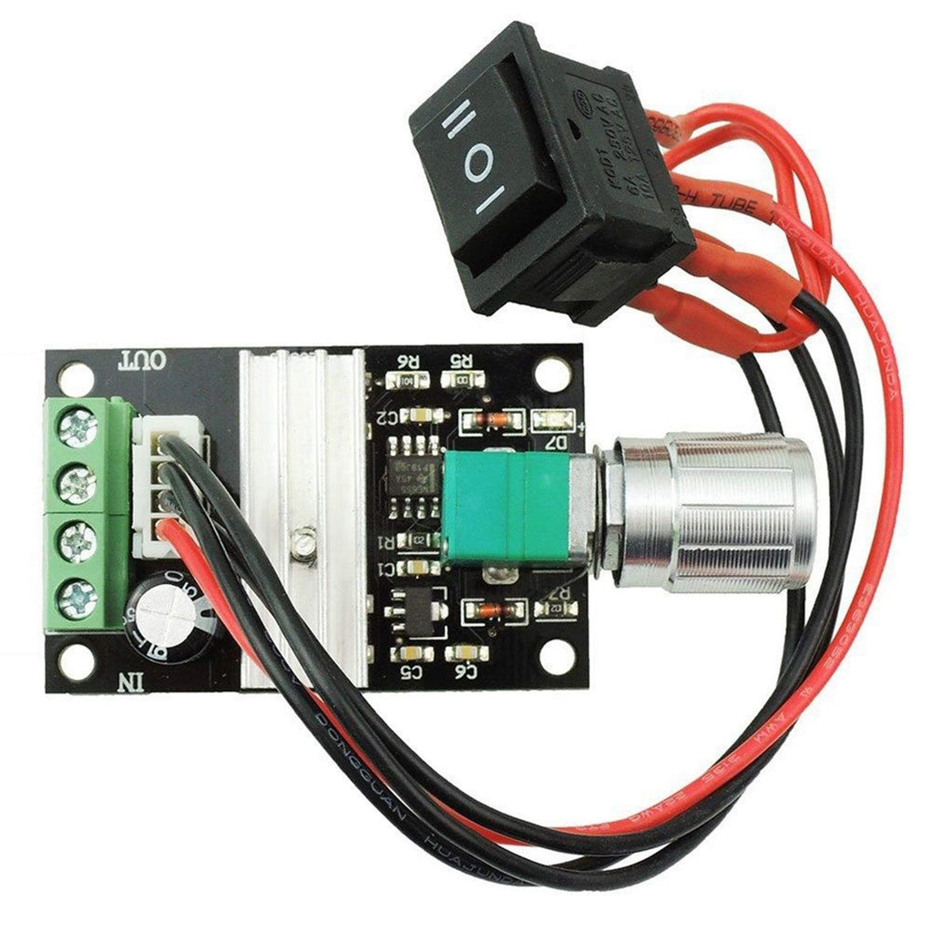 [Australia - AusPower] - Greartisan 6V-28V 3A DC Motor Speed Controller PWM Variable Speed Regulator Governor Switch 1203BB With Speed Control Knob DC 6V-28V 3A 