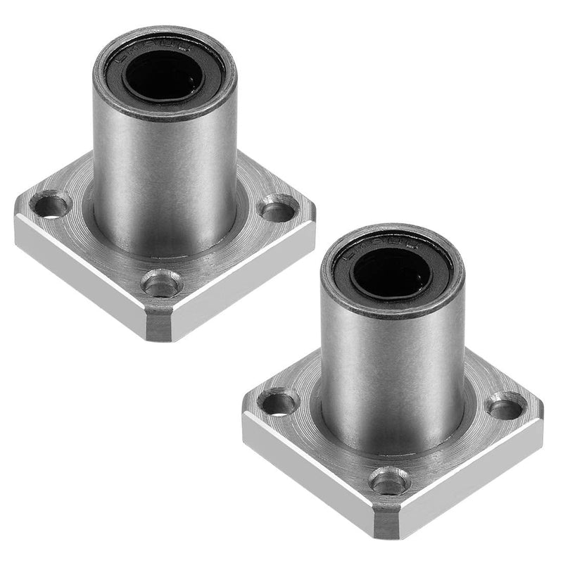 [Australia - AusPower] - uxcell LMK8UU Square Flange Linear Ball Bearings, 8mm Bore Dia, 15mm OD, 24mm Length(Pack of 2) 