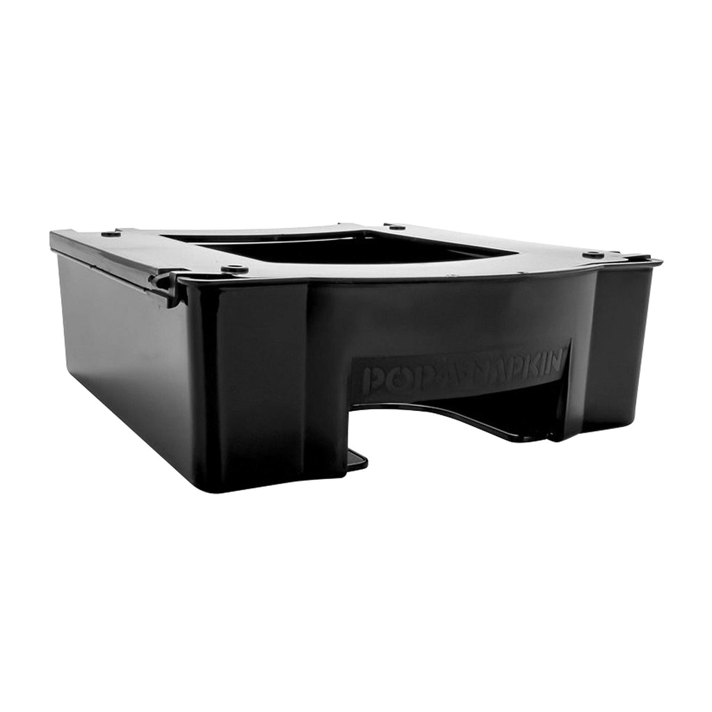 [Australia - AusPower] - Camco Pop-A-Napkin Dispenser, Black | Designed to Keep Napkins Handy and Clean When Camping | Mountable Under Shelves or Cabinets | Easy Installation (57042) 