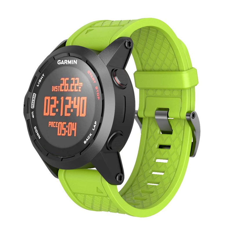 [Australia - AusPower] - ANCOOL Compatible with Fenix 2 Bands Soft Silicone Watch Bands Replacement for Fenix 2 Smartwatch (Green) Green 