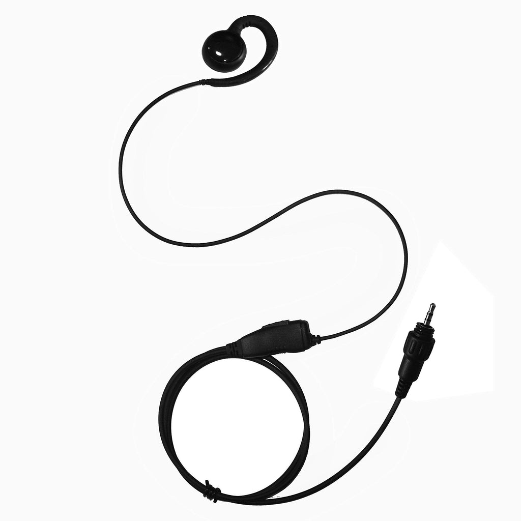 [Australia - AusPower] - Incent C Shape Ear Hook Earphone Headset PTT Mic for Motorola CLP1010 CLP1040 CLP1060 CLP446 Radio 