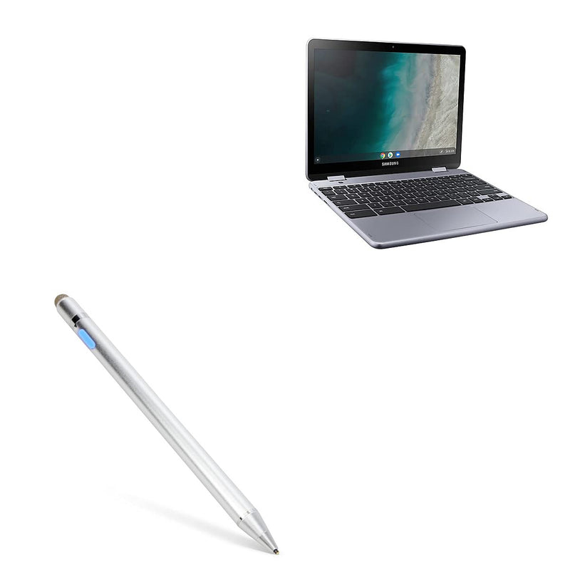 [Australia - AusPower] - BoxWave Stylus Pen for Samsung Chromebook Plus V2 (Stylus Pen by BoxWave) - AccuPoint Active Stylus, Electronic Stylus with Ultra Fine Tip for Samsung Chromebook Plus V2 - Metallic Silver 