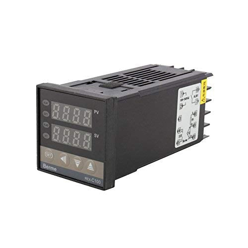 [Australia - AusPower] - Alarm REX-C100 Digital Intelligent Thermostat LED PID Temperature Controller Kits AC110V-240V 0℃-400℃ 